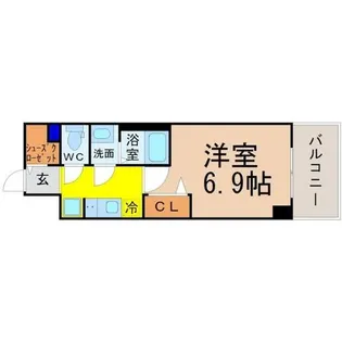プレサンスTHE久屋大通レジェンド【7階】の間取り