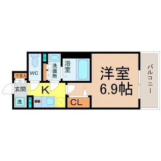 NSZEAL大曽根【6階】の間取り