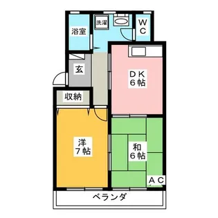 タカラハイツ【3階】の間取り