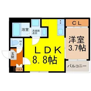 アラベスク【201号室】の間取り