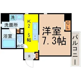 セレニティー名駅西【2階】の間取り