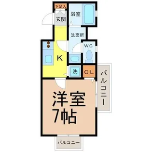 リエス鶴舞WEST TOWER【6階】の間取り