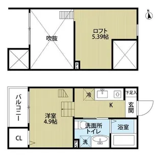 レクサス1439【1階】の間取り