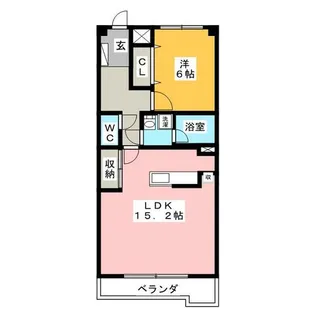 リベルテONE【2階】の間取り