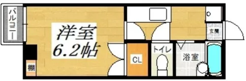 リファレンス北九大前【2階】の間取り