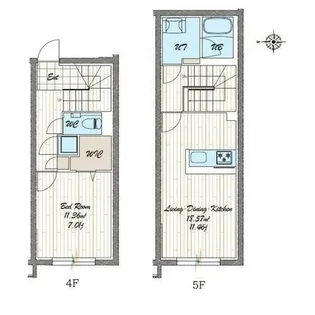 quador noie 池下【401号室】の間取り