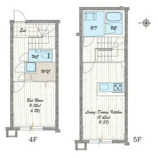 quador noie 池下【403号室】の間取り