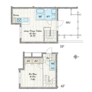 quador noie 池下【406号室】の間取り