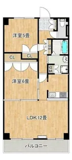 サザンコート石津【604号室】の間取り