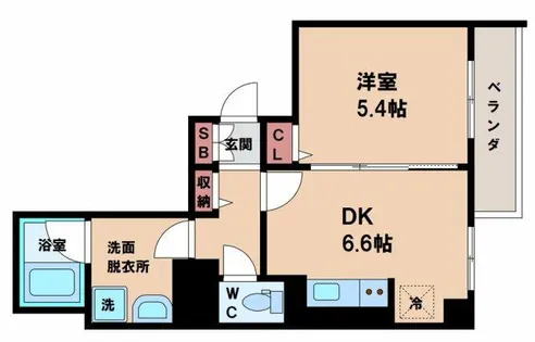 D-residence長居【1階】の間取り