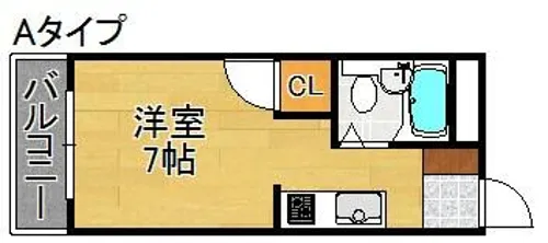 メゾンエスポアール【4階】の間取り