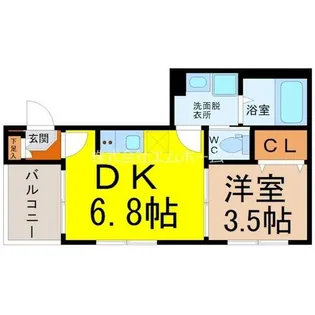 ハーモニーテラス大宝Ⅰ【202号室】の間取り