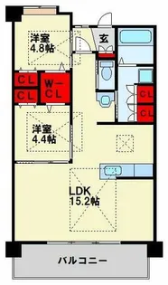 レブリアント折尾【3階】の間取り