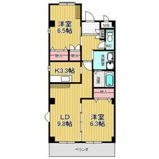 プランドール鎌倉台【1階】の間取り