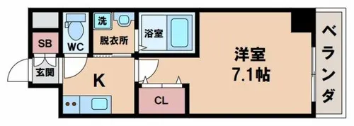 Bello Viola ABENO(ベルビオラ阿倍野)【3階】の間取り