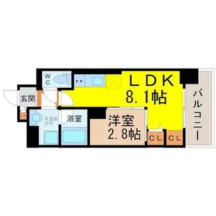 ポルタニグラ大須【10階】の間取り