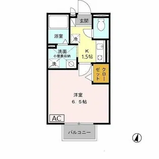 M‘sエクレール【2階】の間取り