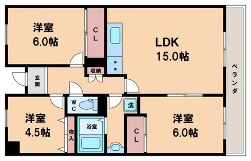 せせらぎ【5階】の間取り