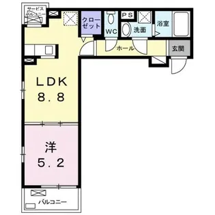 エレガント・M【3階】の間取り