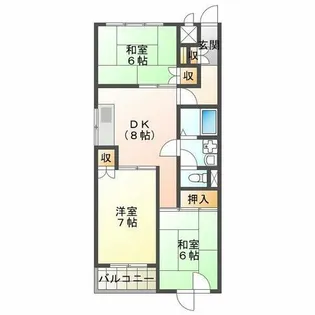 ハイツ永井【3階】の間取り