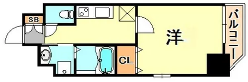 エスティ・ロアール神戸駅前【4階】の間取り