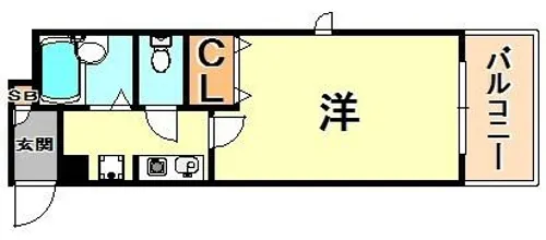 ヴェルディ神戸【3階】の間取り