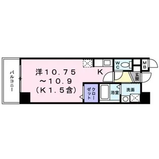 エスト堀川【6階】の間取り