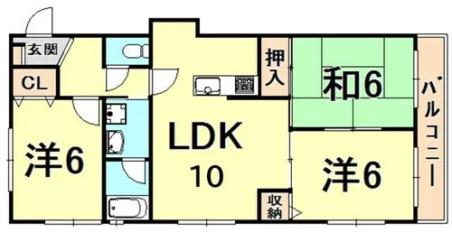 パラディオン1【1階】の間取り