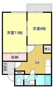 サンヴィレッジⅡ【1階】の間取り