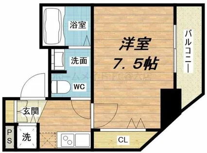 エスライズ堺筋本町【10階】の間取り