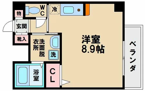 ラシーヌ天王寺【2階】の間取り