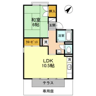セジュール金閣【1階】の間取り