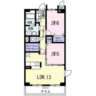 ロイヤルメドウ【1階】の間取り