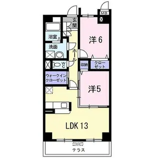 ロイヤルメドウ【1階】の間取り