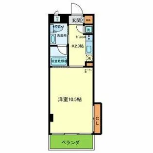 Nouvelle Vie(ヌーベル・ヴィエ)【406号室】の間取り