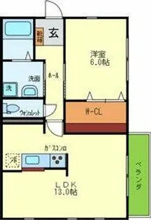 ウルス・ヴィラージュ【102号室】の間取り