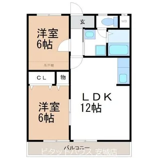 古橋マンション【301号室】の間取り