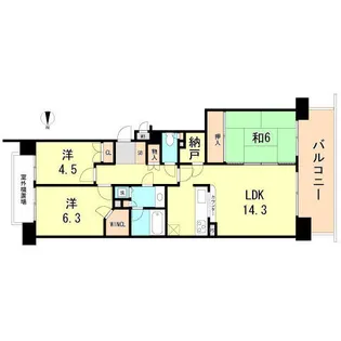 パーク・ハイム神戸熊内町【2階】の間取り