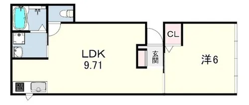 ホワイトハウス西宮【2階】の間取り