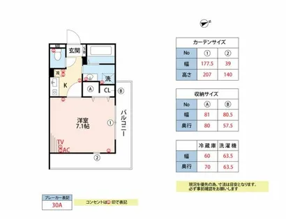 シュエット【103号室】の間取り