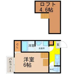 ハーモニーテラス長筬町Ⅱ【1階】の間取り
