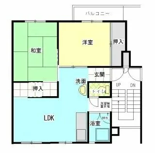 公社賃貸SMALIO 加守【3-508号室】の間取り