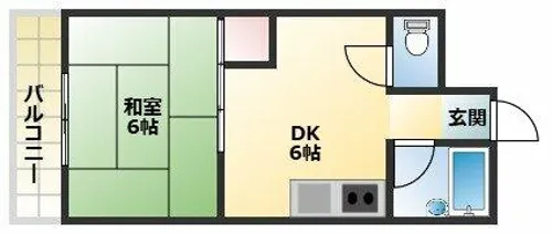 清川ビル【9階】の間取り