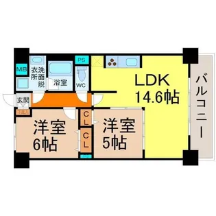 レッジェンダパラッツオ【5階】の間取り
