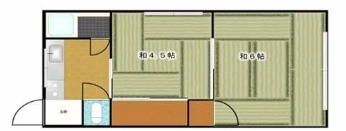 南津守 毛利文化【11号室】の間取り