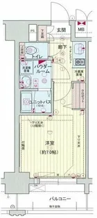 プレサンス名古屋STATIONキュオル【2階】の間取り