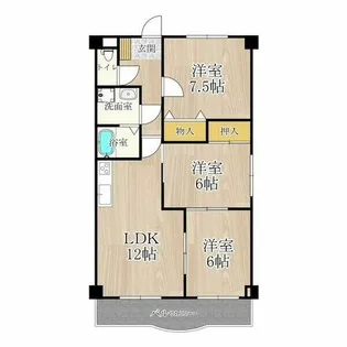 パレーシャル21【2階】の間取り