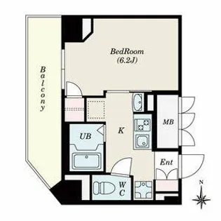 ヒルズ・フドー【5階】の間取り