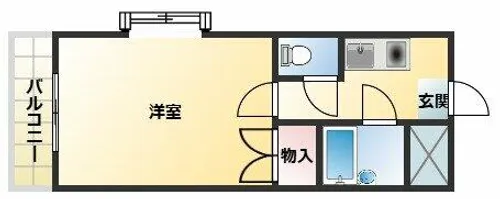 ハイツきたむら【2階】の間取り