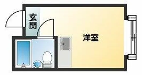 ユーアイ針中野【3階】の間取り